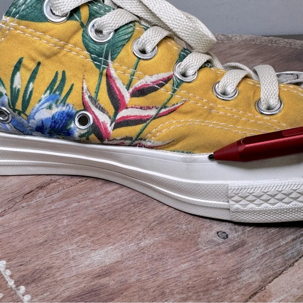 Converse Chuck 70 Renew Low Top Recycled Hawaiian Shirts Two Sided Size 7 M 9W‎ - Picture 10 of 12